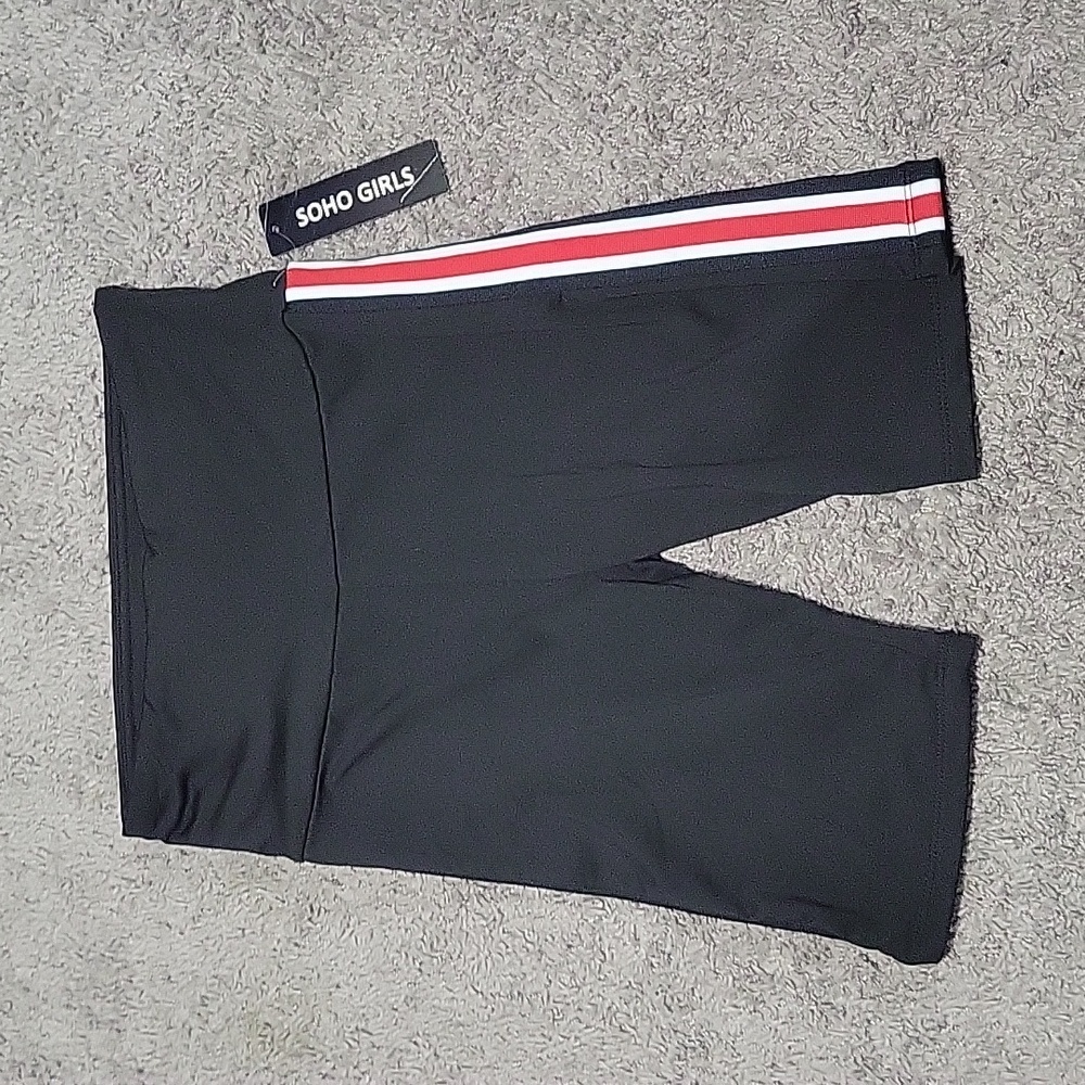 BRAND NEW! Red, white, & black biker shorts
